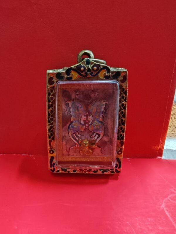 蝴蝶之王 Kruba Krissana Thep Jam Leng 护身符 Ganesh God - Image 3